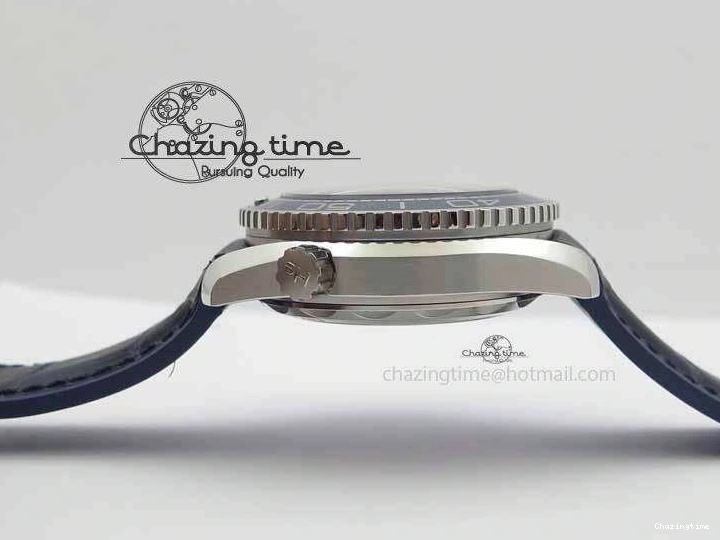 0320 Planet Ocean 2016 43.5mm SS OM 1:1 Best Edition Blue Dial On Blue Leather Strap A Sophisticated 8165